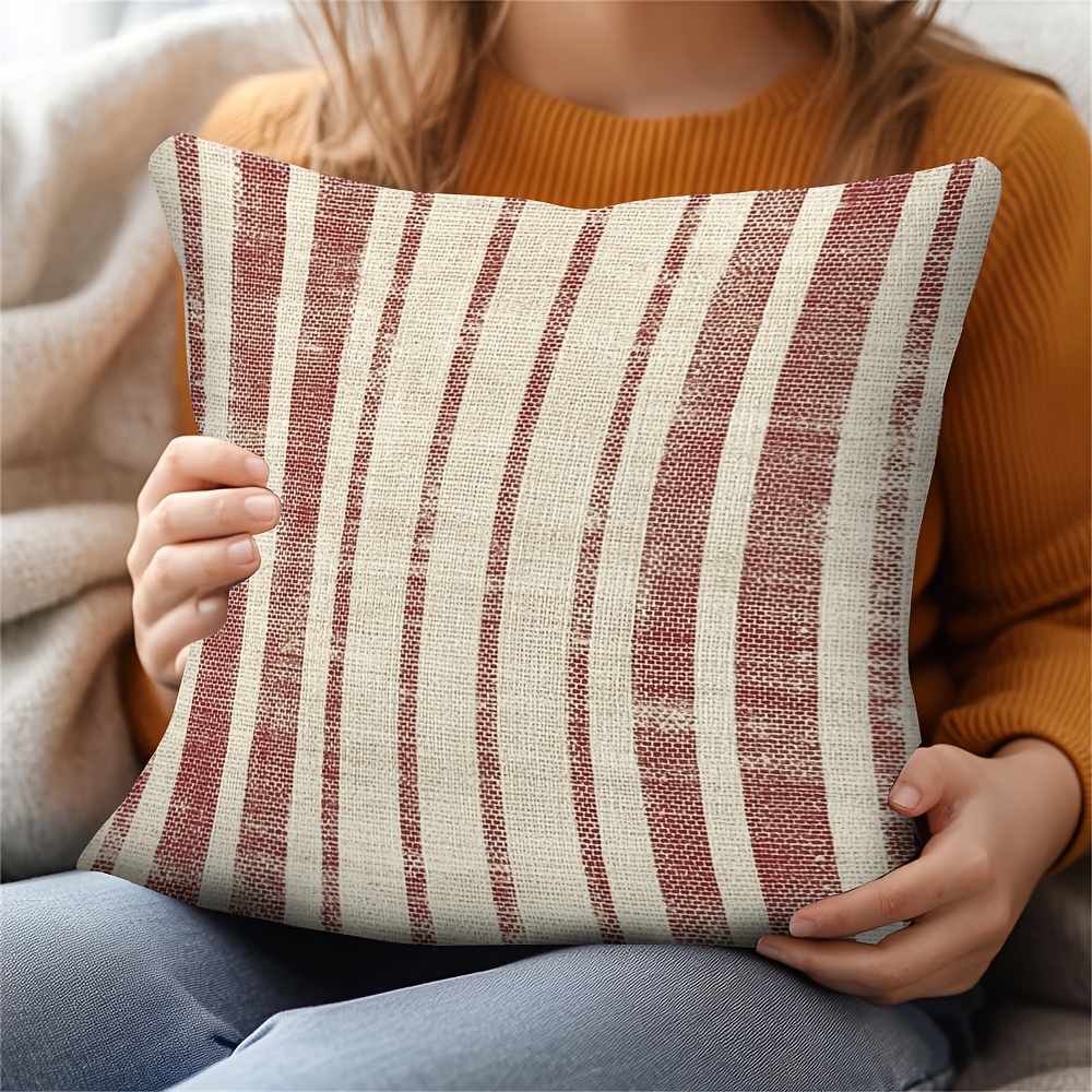 TEMU de cojín estilo que añade y un festivo a tu hogar, para Navidad, y San Valentín. Ideal para dormitorios, sofás, residencias estudiantiles y