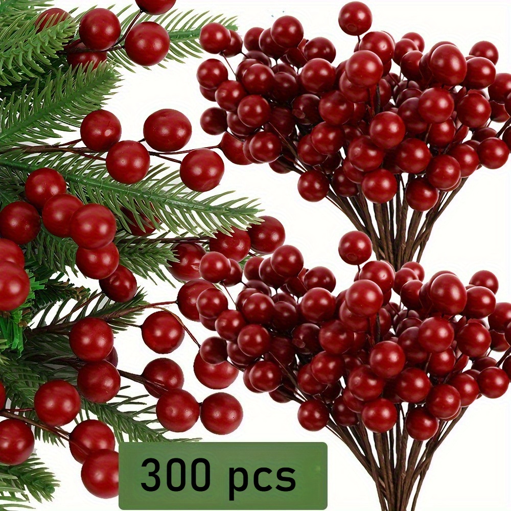 TEMU 300 pezzi di di simulati per esposizione souvenir, 300 pezzi di mini di decorazioni di finte frutta per decorare alberi di Natale, ghirlande di