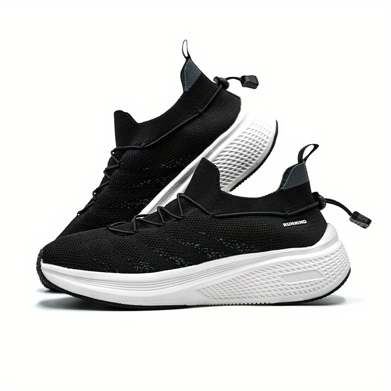 Men's Breathable Slip-On Sneakers Compatible for Running, Training & Gym - Low-Top - Casual Sneakers with Cushioned MD Sole, Striped/Checkered/ Color Options - -Terrain Wear (Gym, Outdoor, Everyday)