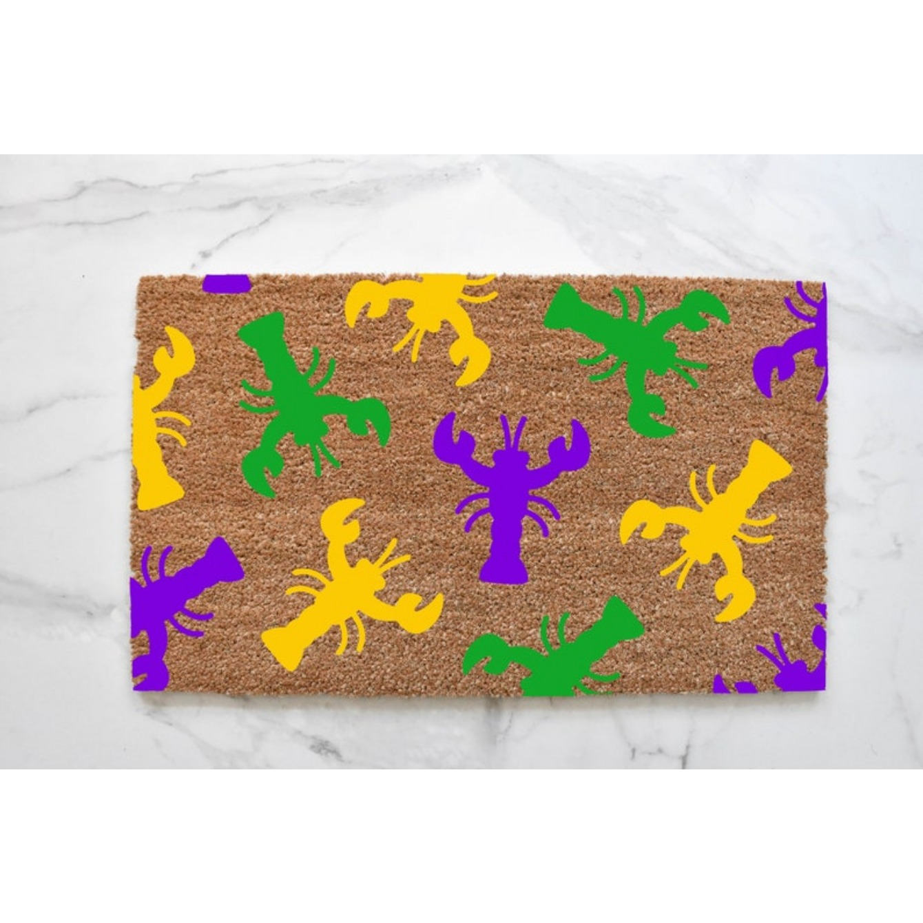 

Crawfish Mat, , Crawfish Decor, Outdoor Rug, Mardi Gras Mat, Front Door Mat, Mardi Gras Decor, Cute Mat, New Orleans, For Home Entry, Kitchen, Bathroom, Outdoor, Living Room, With Anti-slip