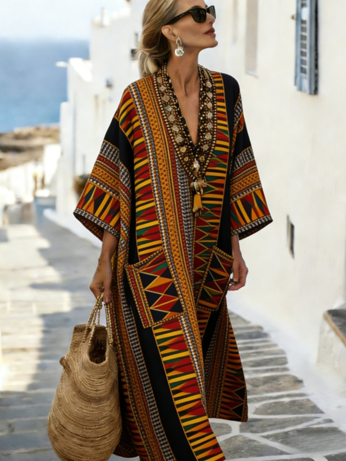 caftan dresses for ladies sold on Temu United States