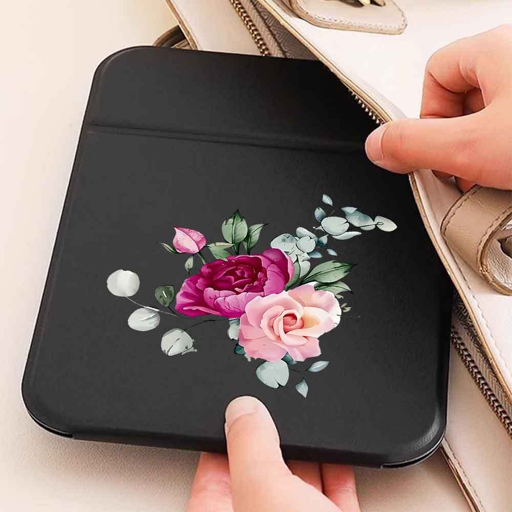 Large Size Folding Makeup Mirror with Faux Leather Cover