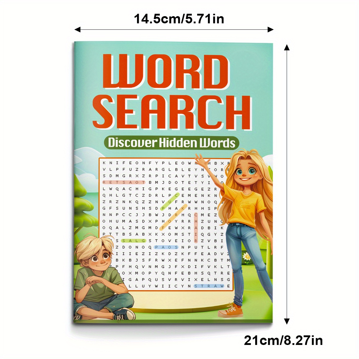 Word Search Puzzle Book for Kids | Discover Hidden Words & Boost Spelling Skills - Fun Brain Game