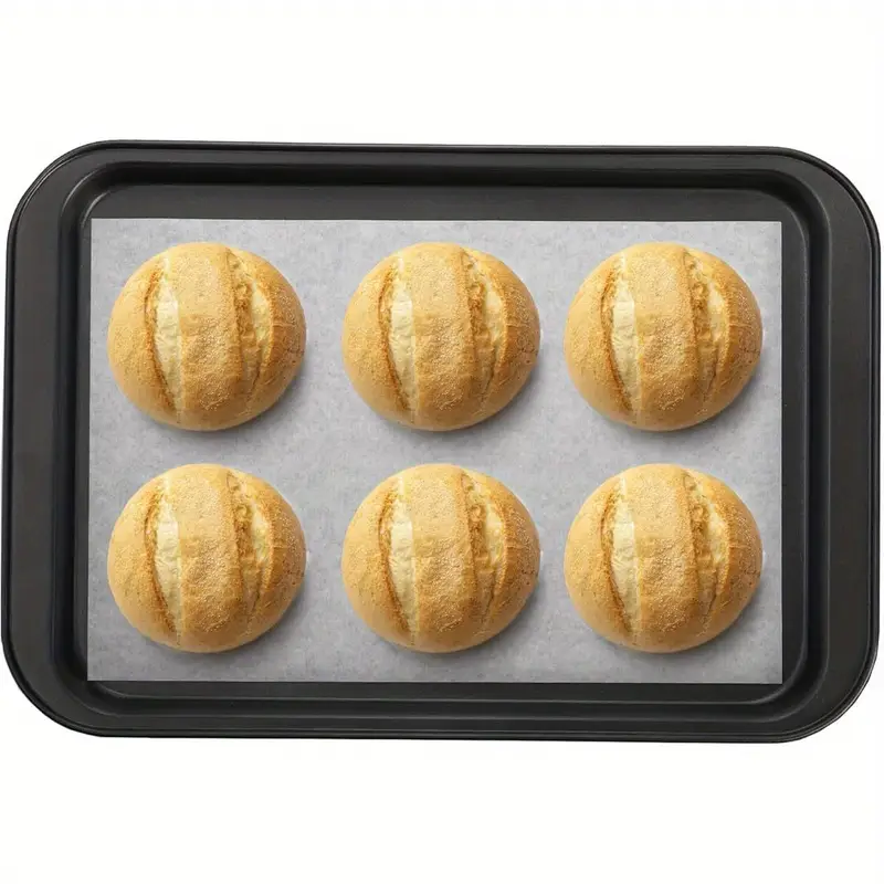 500 sheets parchment paper baking liners nonstick pre cut 12x8 inch heat resistant baking sheets with rounded edges heat distribution for bread pizza meat oven safe easy alternative to grease oil commercial home kitchen use Product details 1