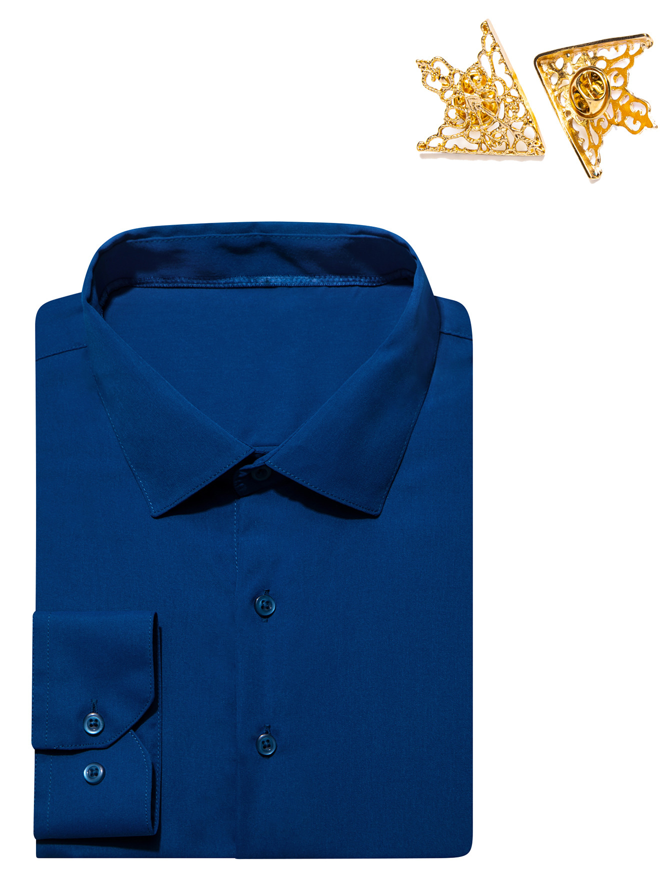 royal blue dress shirt sold on Temu United States