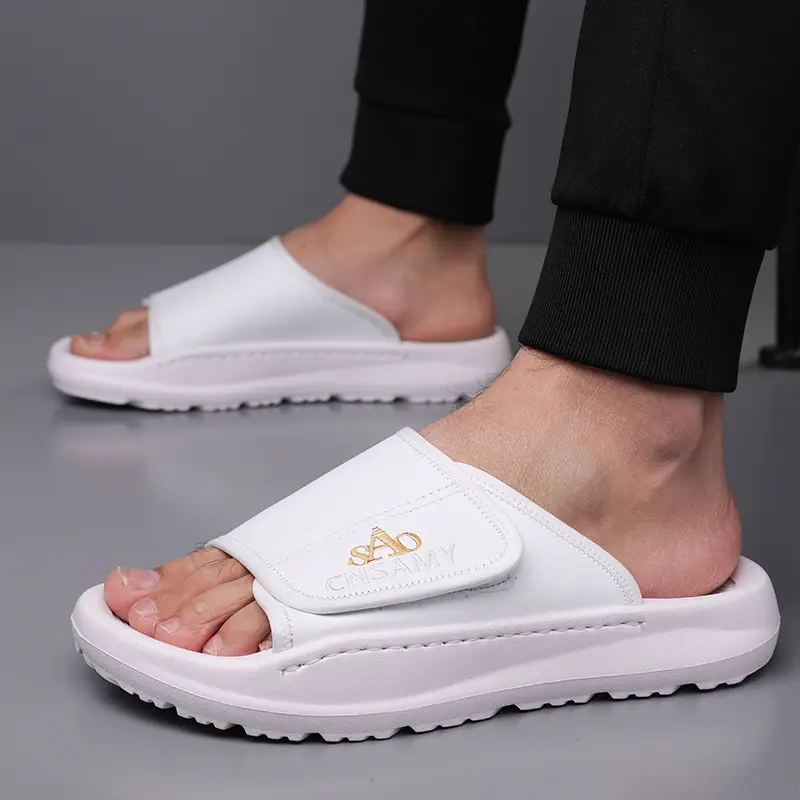 mens home bathroom slippers 2025 new lightweight quick dry mens sandals fashion open toe slides for indoor outdoor beach and casual wear sole non slip solid color round toe stylish anti skid flip flops comfortable thick soled summer durable eva material unisex design everyday use car friendly slip resistant house slippers 2pcs set 1pc shoe 1pc bag Product details 20