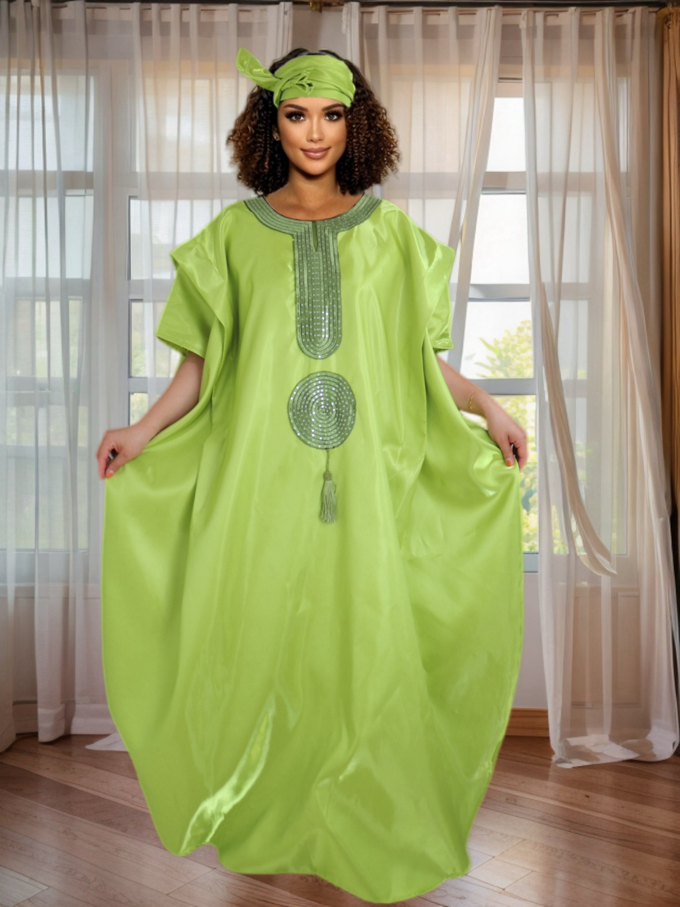 embroidered maxi dress sold on Temu United States
