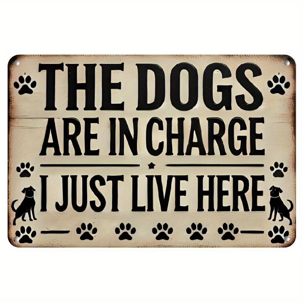 TEMU 2d 1pc Vintage Aluminum Sign " Are I Here" - Humorous Wall Decor For Home, Garden, Bar, Cafe - Metal Plaque For Indoor/outdoor Use, Ideal Gift