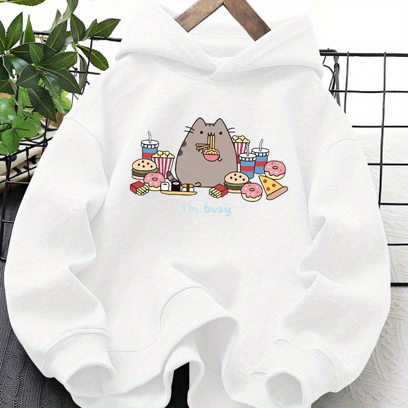 

1pc Girls' Casual Fashion Hoodie With Random , Knitted Polyester Fabric, Regular Fit, Sweat-wicking, Breathable, For Outdoor Play And Travel, Ideal Gift For Spring/autumn