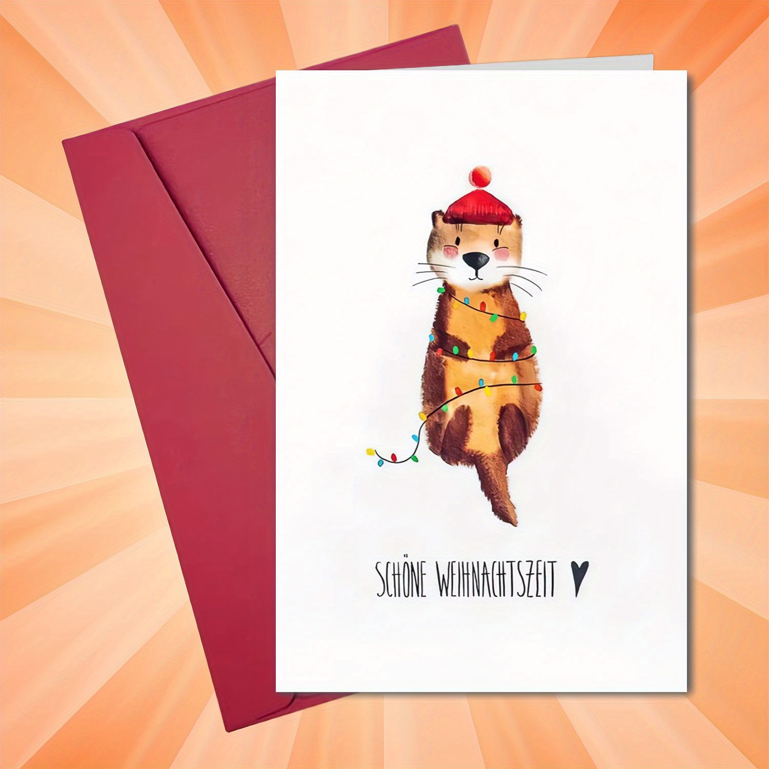 

1pc Unique Christmas Greeting - Christmas Envelope, For , , Colleagues, , 's, Wishes
