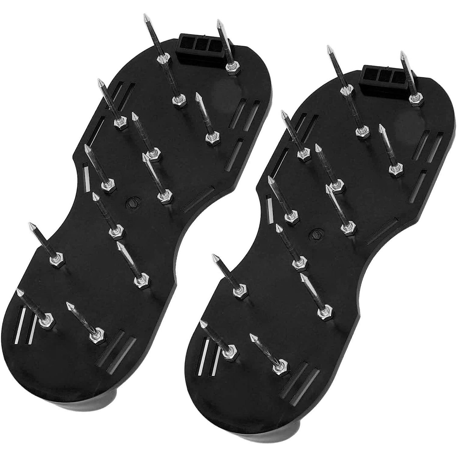 TEMU Adjustable Garden Aeration Shoes With Lawn Nails - Inflatable Lawn Spike Shoes For Yard Grass Care, No Installation Aeration Sandals With