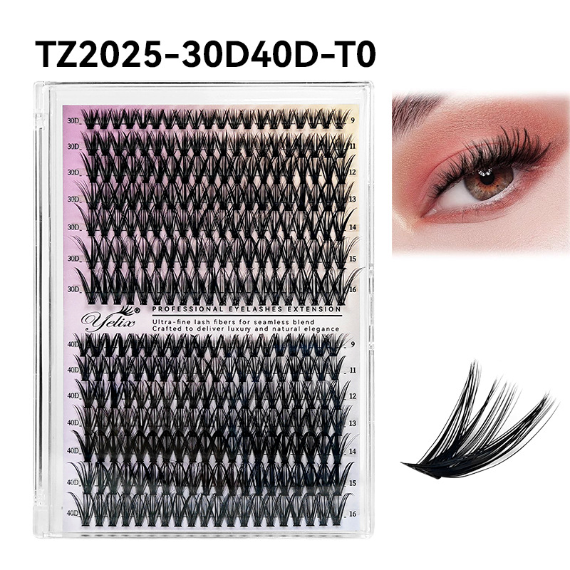 Image of False Eyelash Set, Thick Roll 32 Of 640 Eyelash Book 30 Of 600 Eyelash Book 14 Of 280 [30d40d] Lashes