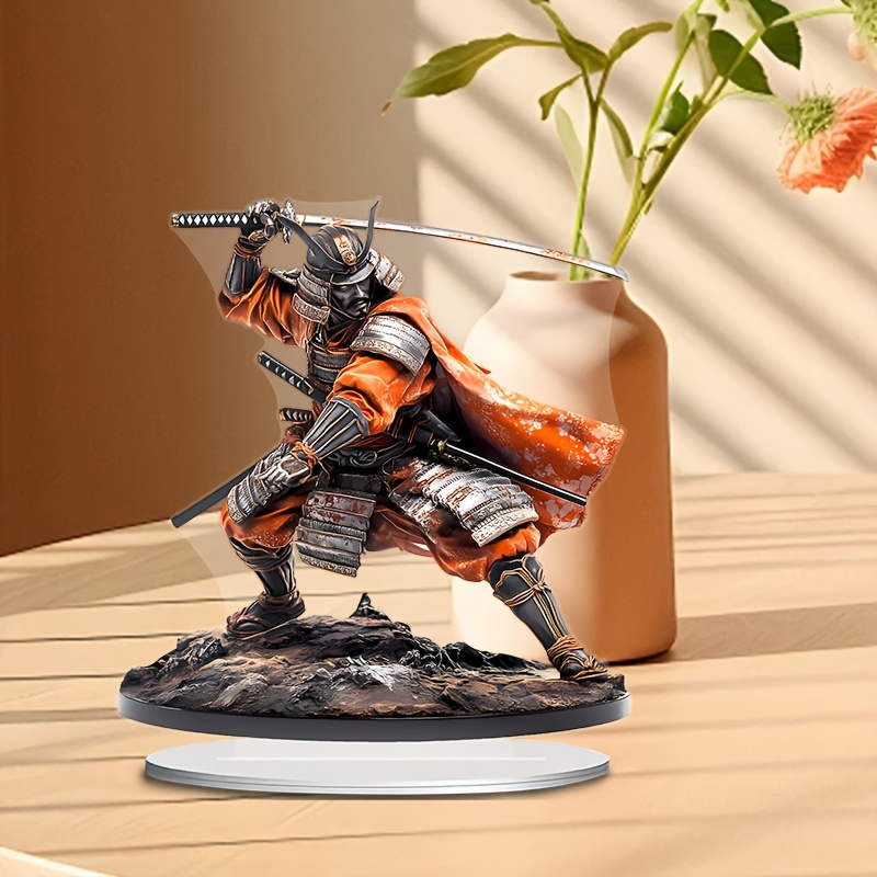 

1pc, Contemporary Acrylic Warrior Statue, 7.87"x7.08" Tabletop Decor, Theme, Multi-functional For Home, Office, Bookshelf, Ideal Housewarming Gift