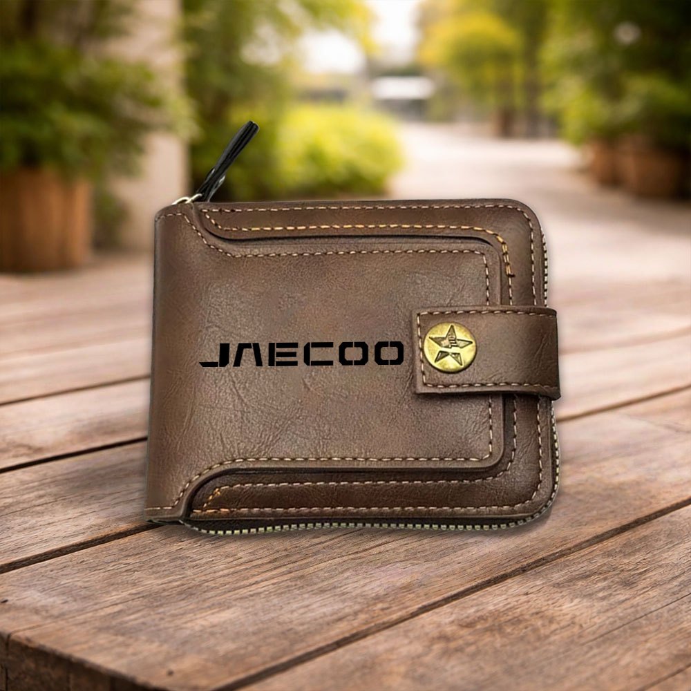 TEMU New Large-capacity Durable Vintage Coin Purse With Multiple Card Slots And Zipper Closure, Suitable For Storing Cash, Keys, Id Cards, And