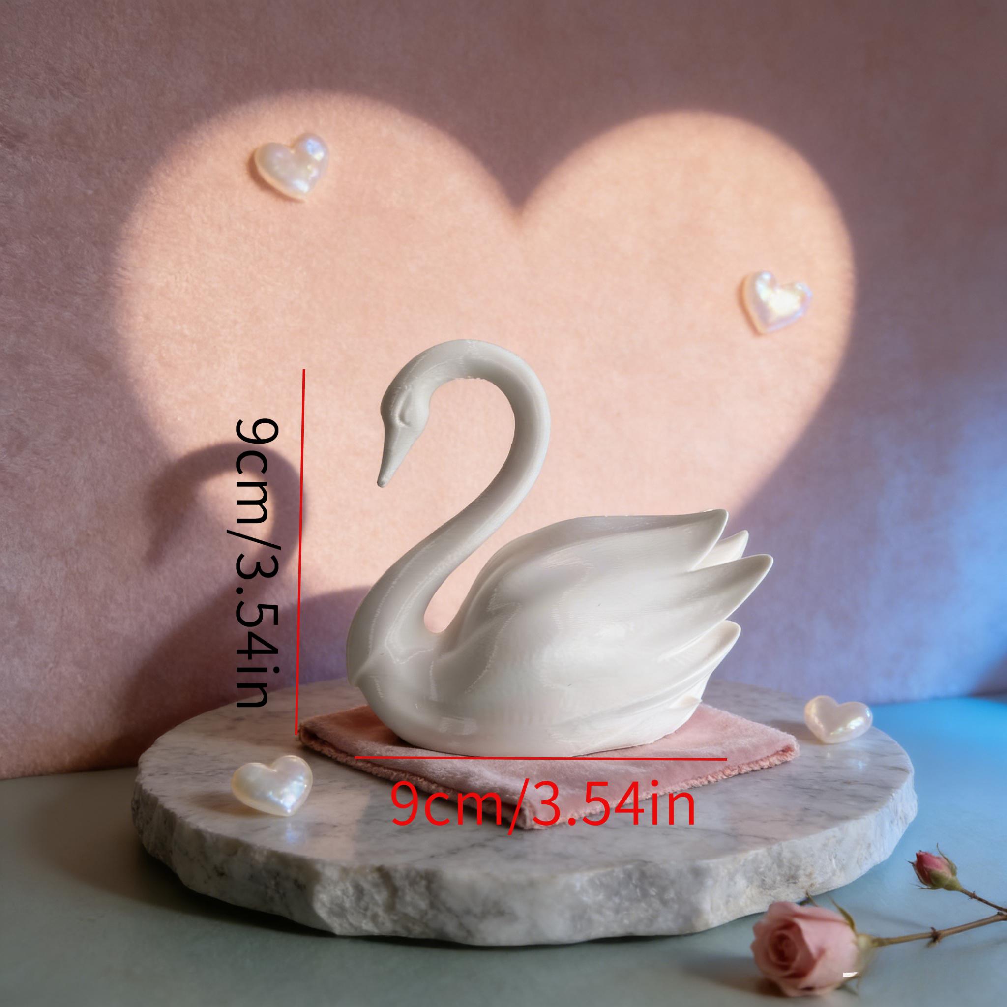 Image of Heart-shaped Black And Decor - Minimalist Romantic Figurine, Valentine's Desk Accent, Anniversary/christmas Couple Gift For Her