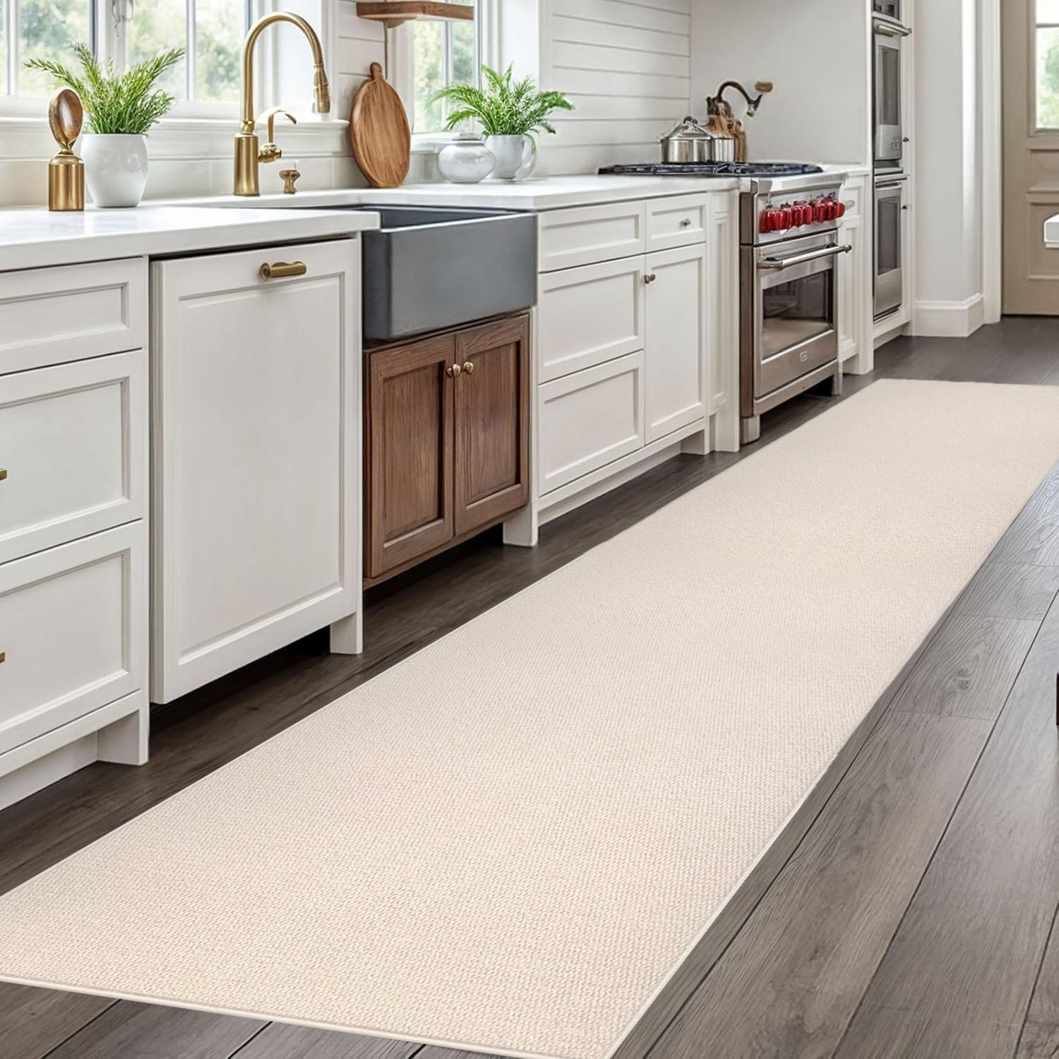 TEMU 1pc, Woven Rug, Elongated Rug, Sisal-like Elongated Rug, Nordic Style Washable Sisal Doormat, Rv Indoor Mat, Tent Mat, Doormat, Hallway Runner,