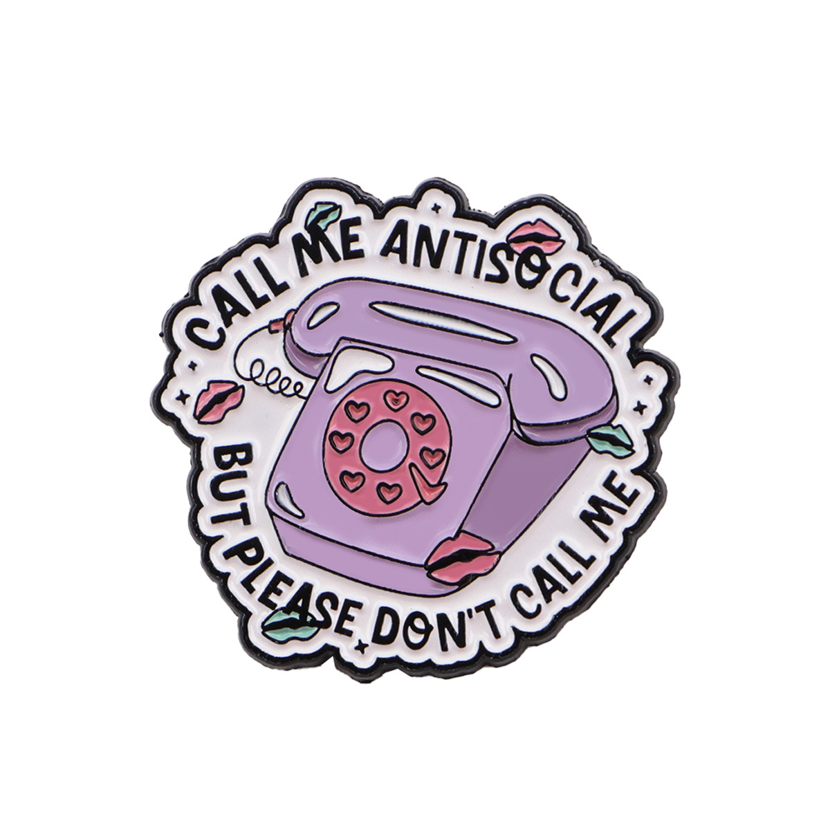 TEMU 1pc Enamel Pin Cute Lapel Pins Badges On Backpack Women' S Brooch Clothes Gift Jewelry Fashion Accessories