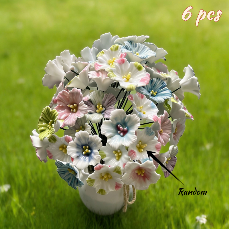 Image of 6pcs Ceramic Bee Water Feeder Set, Styles And Colors . Features Bright And Hues That Bees To Drink Water, Pollination Of Garden Plants. And Practical