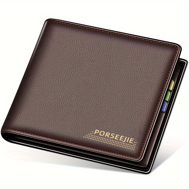 mens wallets genuine rfid blocking mens bifold wallets with zipper coin pocket casual men purse   short wallet gift for father day