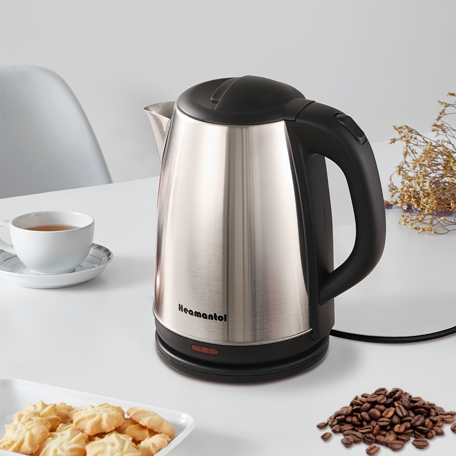 

Zernber , 1.8l Steel , Off & Dry , Bpa-free, 110v-130v, For , Tea, Hot , Heating & Led , Appliance