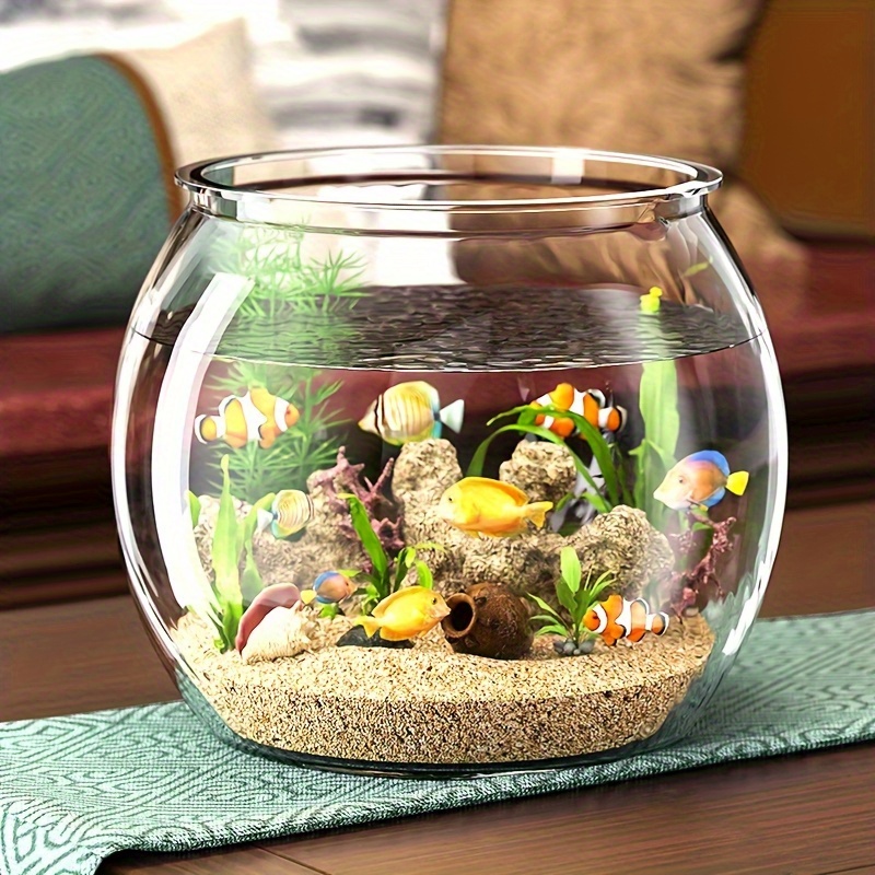 serbatoio per pesci   in acrilico resistente e infrangibile per acquario micro paesaggio   per pesci   gamberetti tartarughe arredamento per ufficio esposizione di giardini acquatici 3d 4