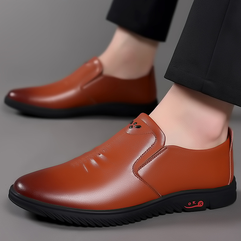 Classic Comfort Men's Shoes & Boots, Dual-Purpose for Work and Commute, Suitable for 11 Occasions, Slip-Resistant Lightweight Classic Office Casual Wear