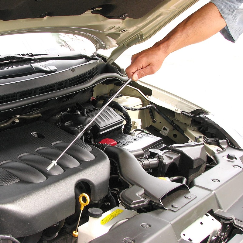 Telescopic, No-power-required, Ready-to-use Tool, Equipped With A Non-slip Ergonomic Handle. Suitable For Automotive Repair And Construction Work, It Retrieves Items From Hard-to-reach Places