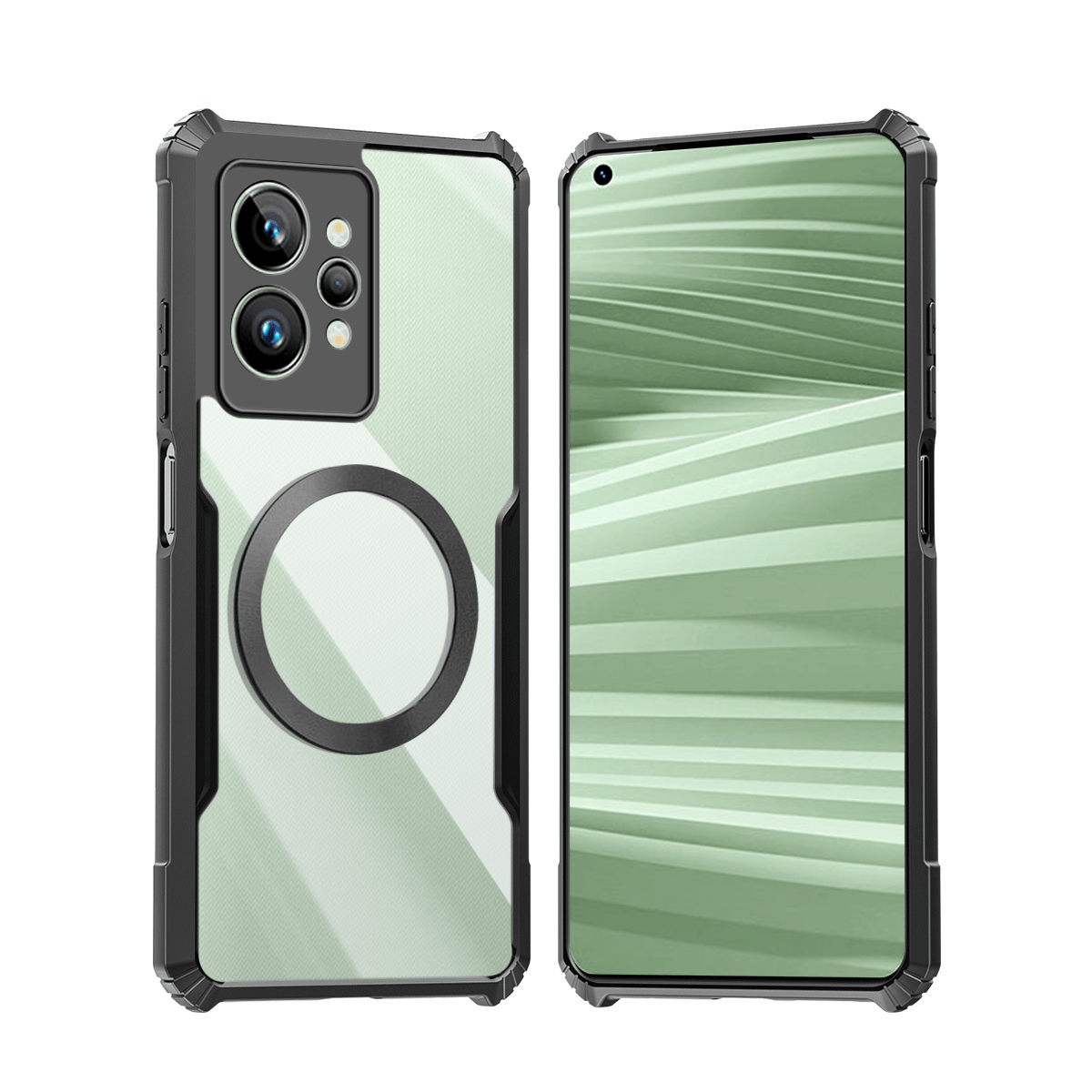 TEMU Custodia per telefono - Cover per Realme 5G e GT 5G con magnetica, materiale antiurto e retro in acrilico per la protezione della fotocamera