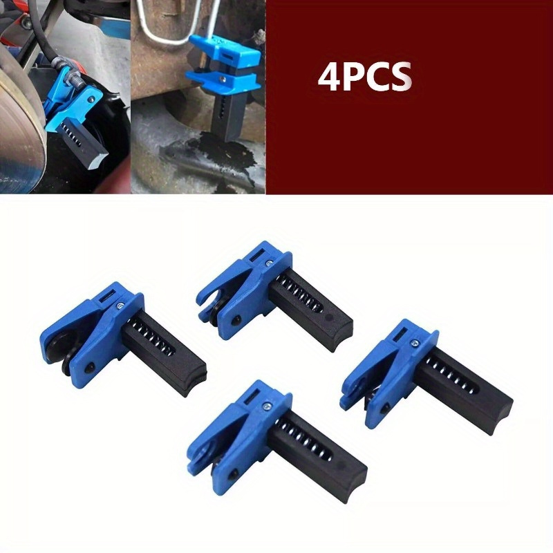 TEMU Set Of 4 Car Brake Oil Pipe Plugs And Nozzles, Including A Universal Steel Clamp Tool To Prevent Oil Leaks In Automotive Applications