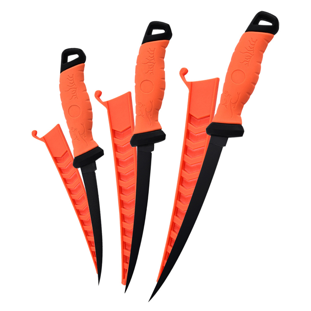 TEMU 3pcs Multifunctional Fish Fillet Knife, Non Stick Meat Slicing Tool, Portable Small Knife, Professional Fishing Fish Fillet Knife Set, Stainless