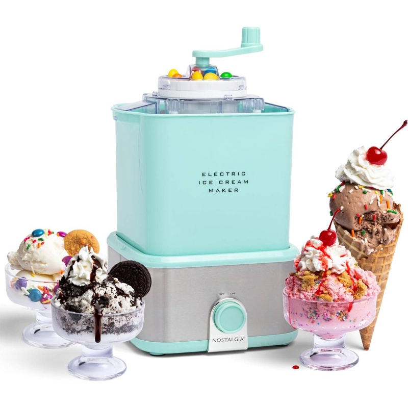 Quart Swirl Nostalgia Ice Cream Maker Instruction Manual Nostalgia