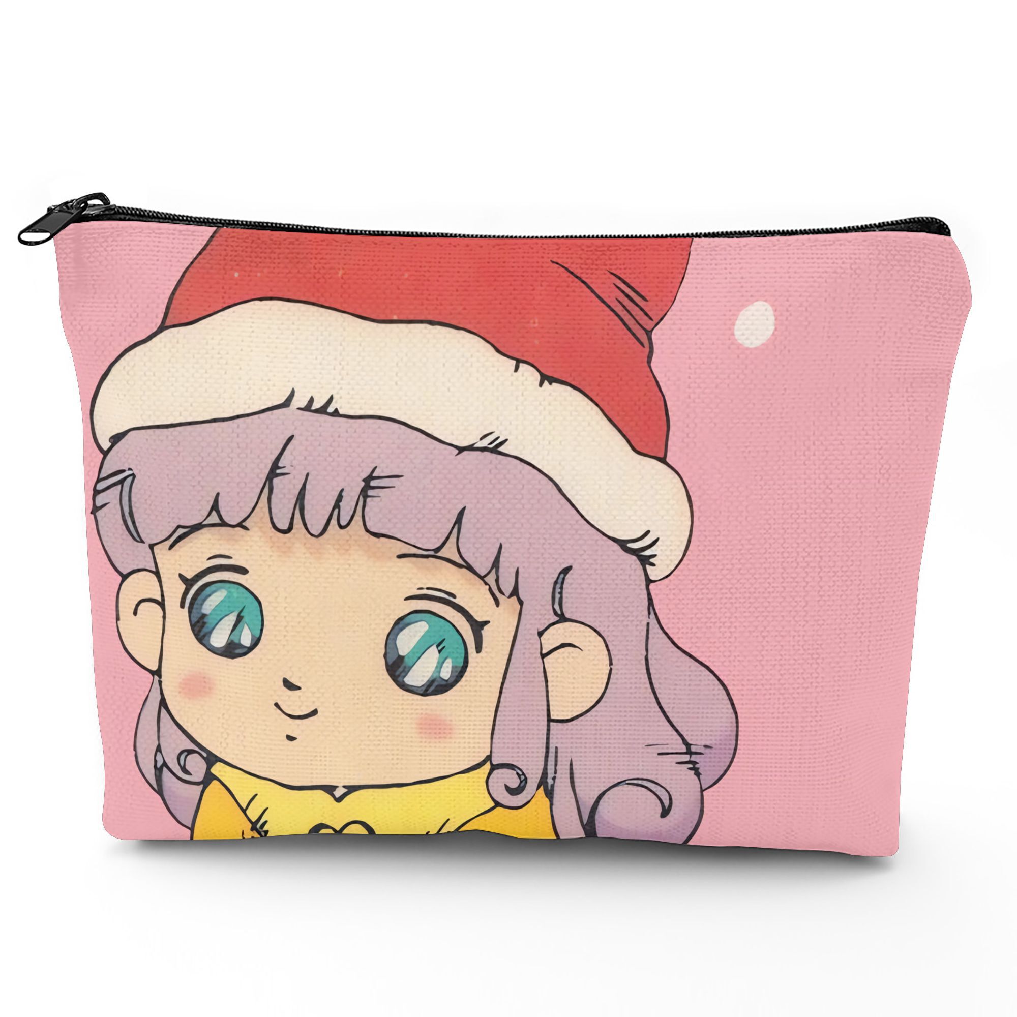 TEMU Little Chic Cosmetic Pouch With Artistic Prints Perfect For Storing Lipsticks, Brushes, And Beauty Items