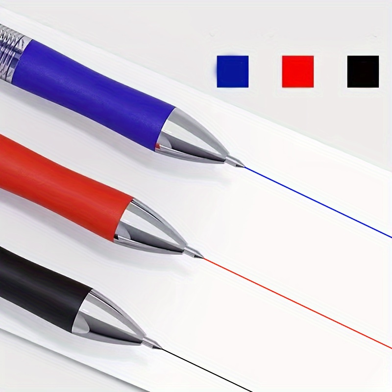 24pcs transparent push ink   pen set with 0 5mm medium tip suitable for office and school use 3 pens 21 refills Product details 3