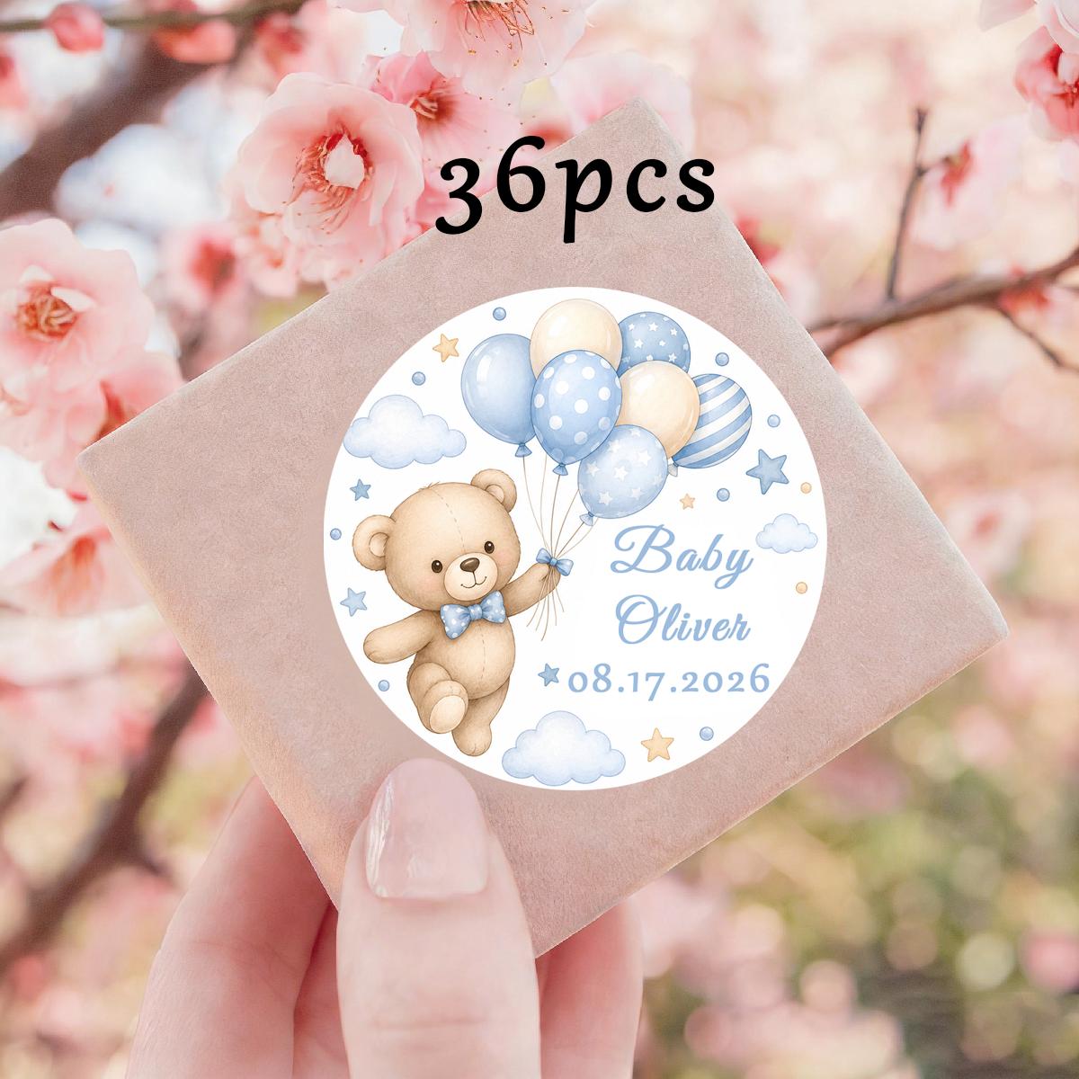 TEMU Custom Personalized Baptism Stickers, Wedding Stickers, Holiday Gift Stickers, Birthday Stickers / Wedding Stickers, Custom Sweet Birthday