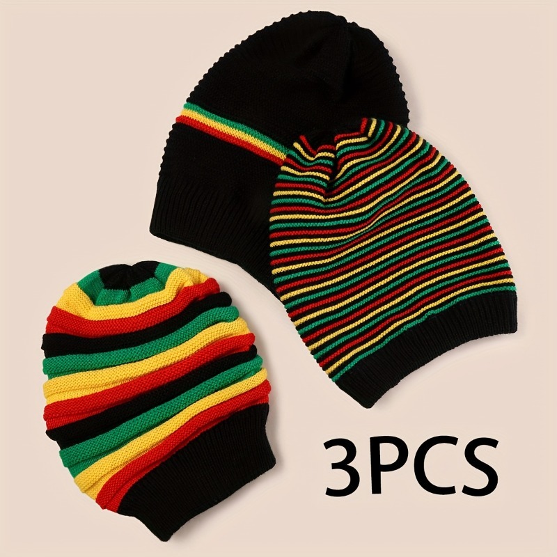 TEMU 3pcs Men's Novelty Headgear Hat Suitable For Fashionistas Hip Hop Rock