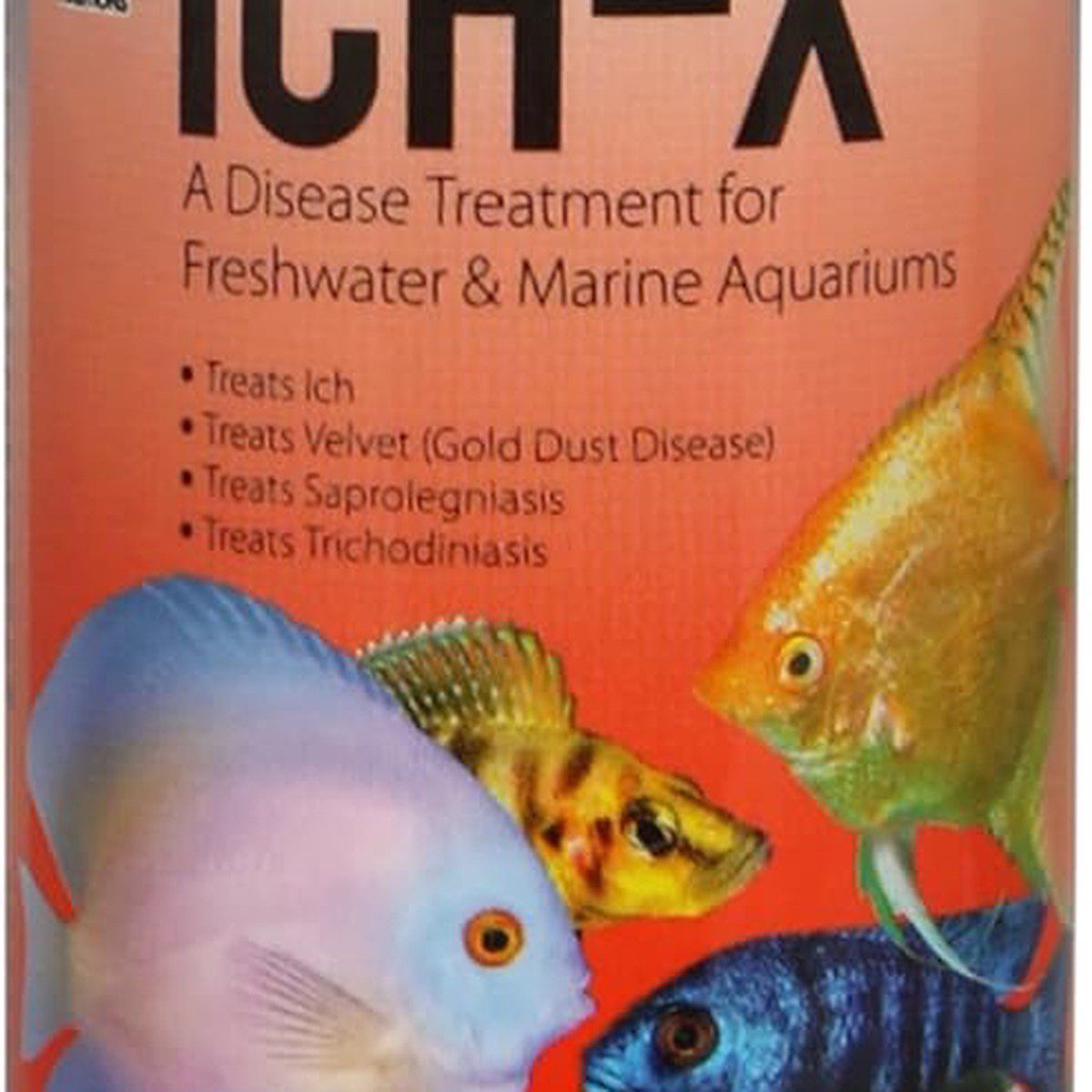 4-Ounce Ich-X Fish Treatment for Ich ( Spot Disease) - Fast-Acting Parasicide for Aquarium Fish,, Freshwater & Saltwater Fish Care - -to-Use ICH Medication