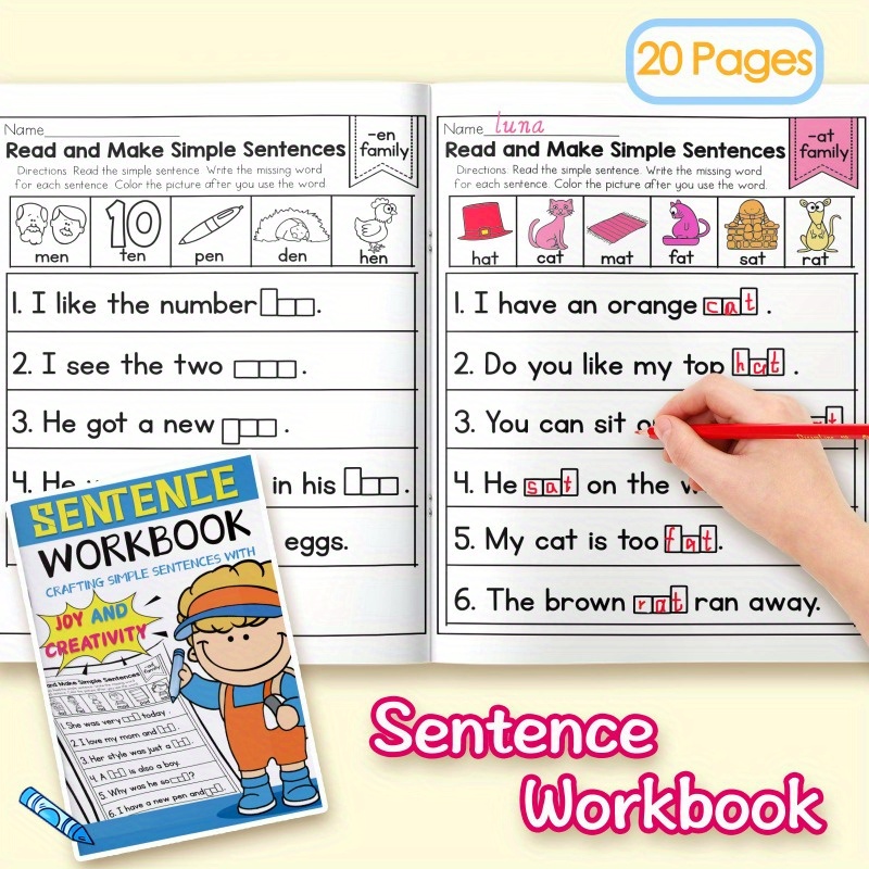 A Book for Children to Learn Sentences: Packed with Valuable Content, Essential for Starting Their Education, And an Excellent Resource for Early Learning.