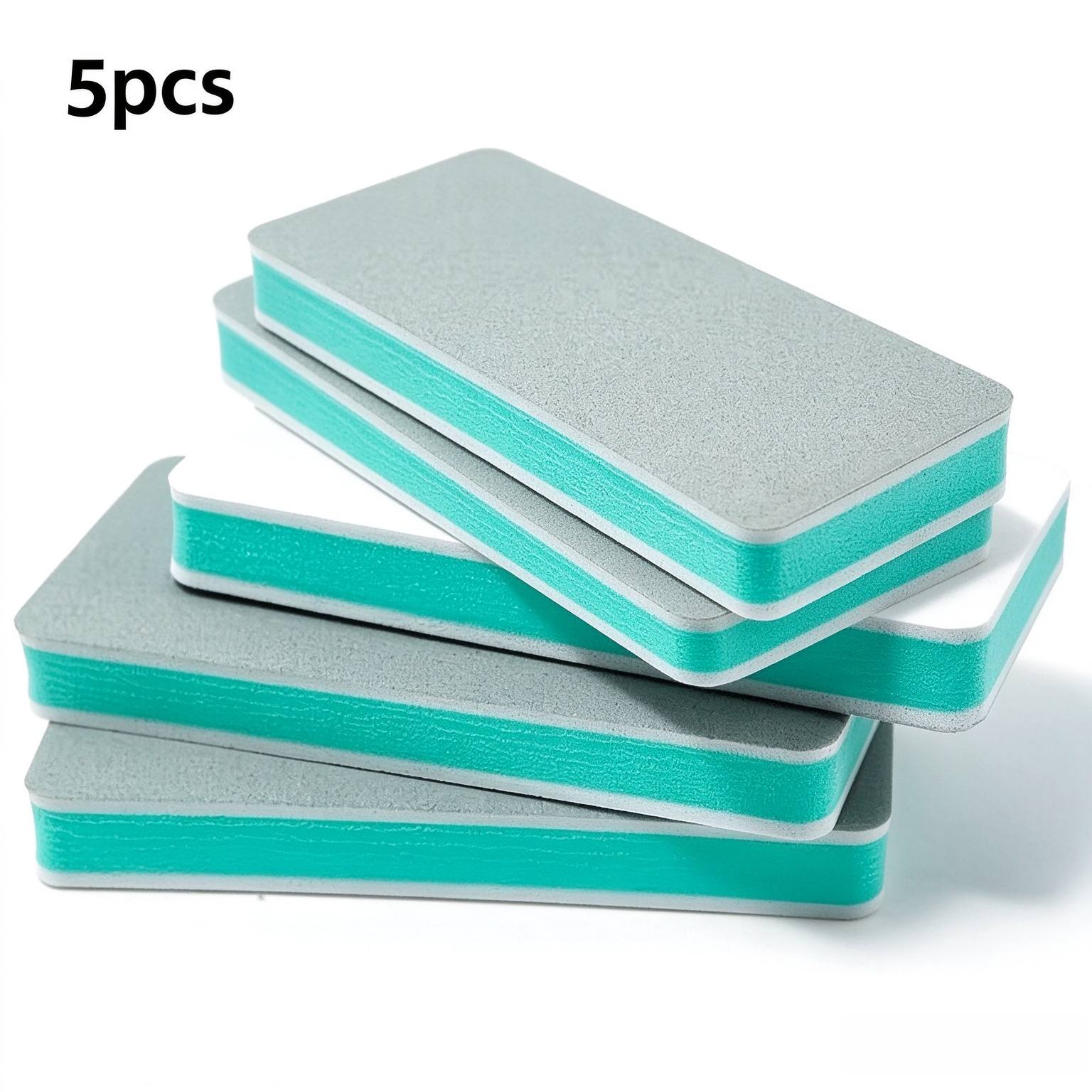 TEMU 9cm X 4cm Bathroom Scale-removing Magic Cleaning Cloth, 5pcs Pack, Composite Sponge Material, Strong Removal Of Water Stains And Scale On Glass,