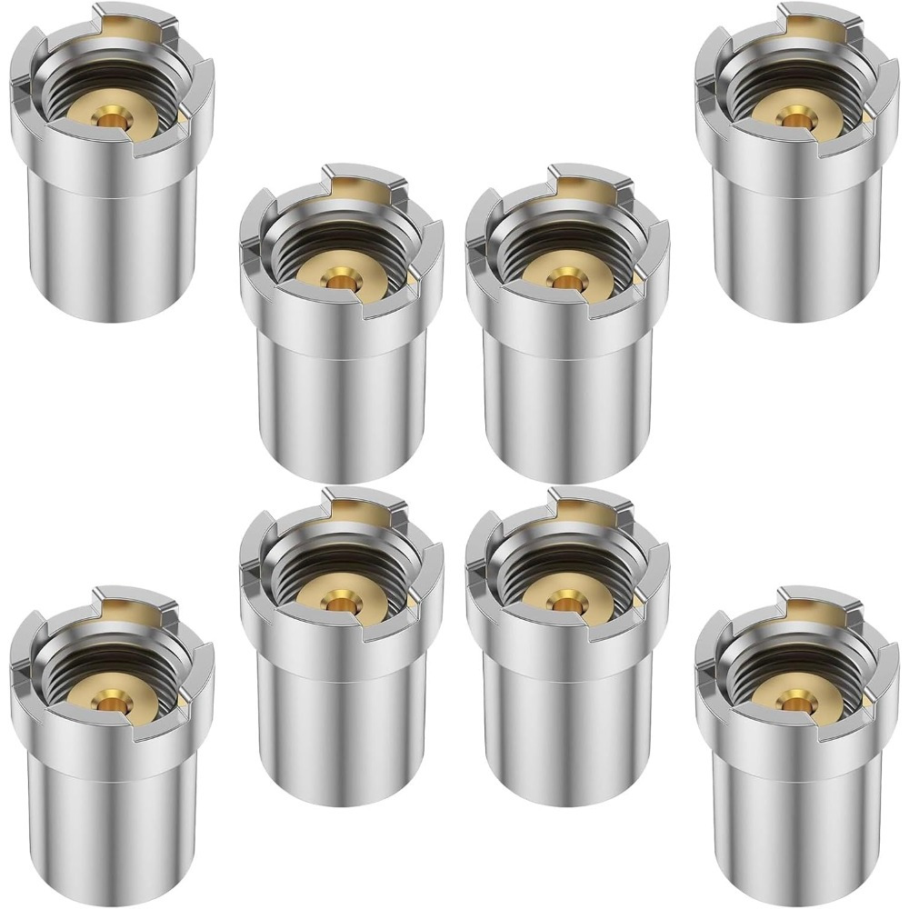 

8pcs 510 Thread Magnetic Adapter For Circuit Board Repair, Brass Material