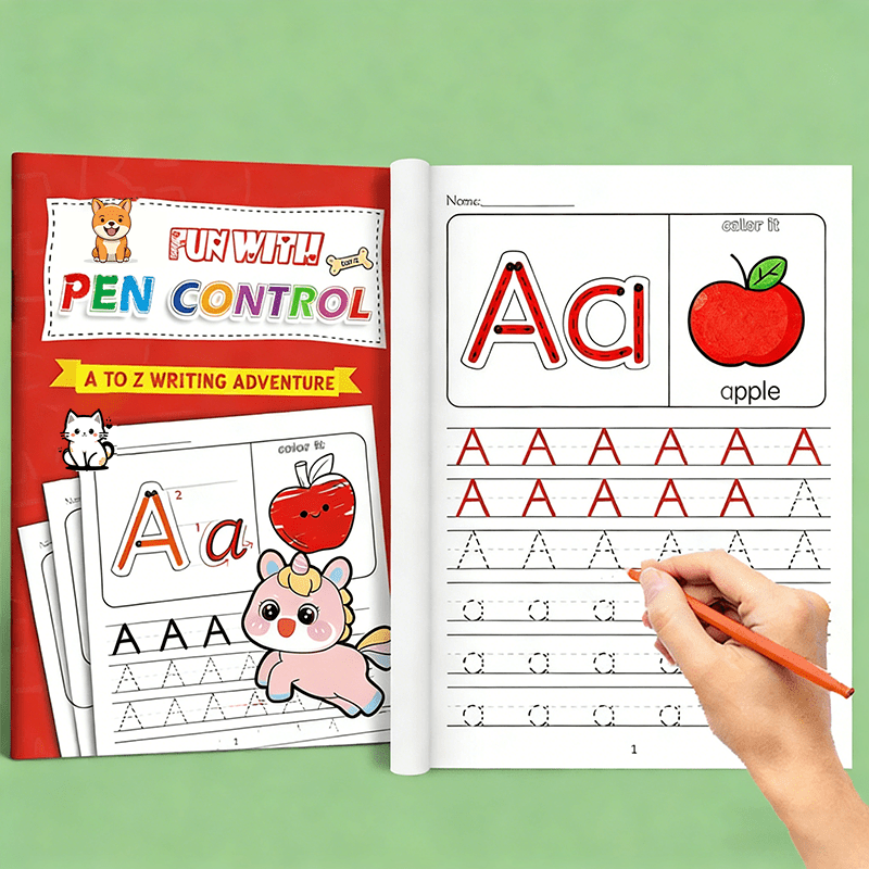 English Alphabet Practice Notebook, Preschool Writing Workbook, Writing Training Aid For Home And School