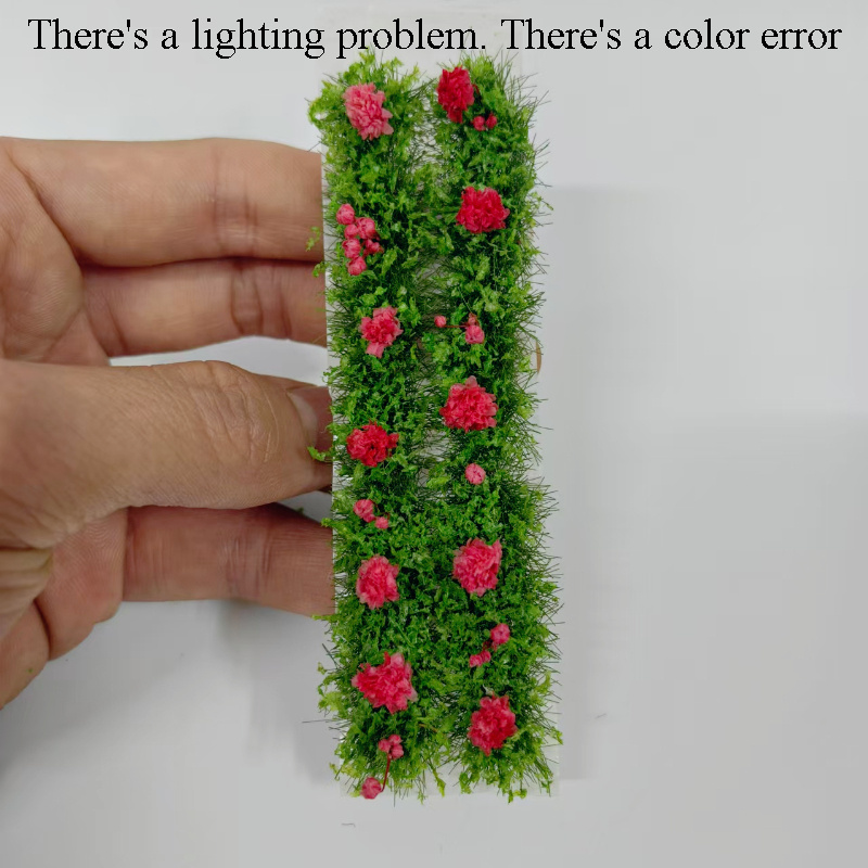 14pcs Miniature Artificial Rose , Mini Artificial Grass , Suitable For Miniature Landscapes, Train Model Railways, And Fairy Gardens. A Must-have For Diy Enthusiasts, And For
