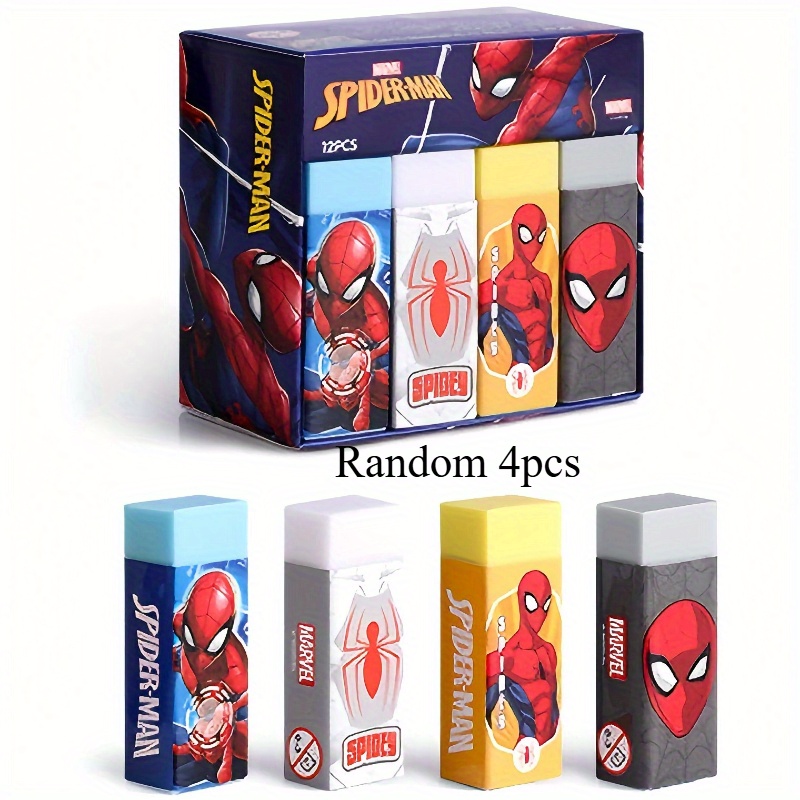 TEMU Random 1/4 -man Erasers, -man Designs, Office Supplies Pencil Erasers
