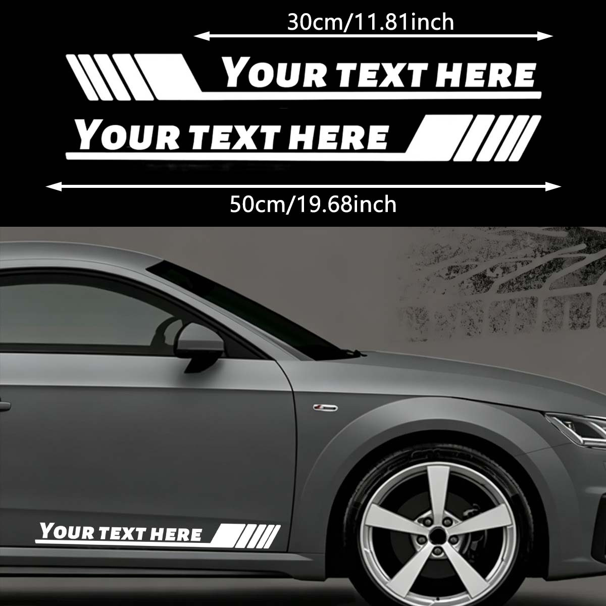 TEMU 4pcs/set , Waterproof And Durable High-quality Self-adhesive Stickers, Suitable For Car Body And Door Personalized Decoration, Vehicle External