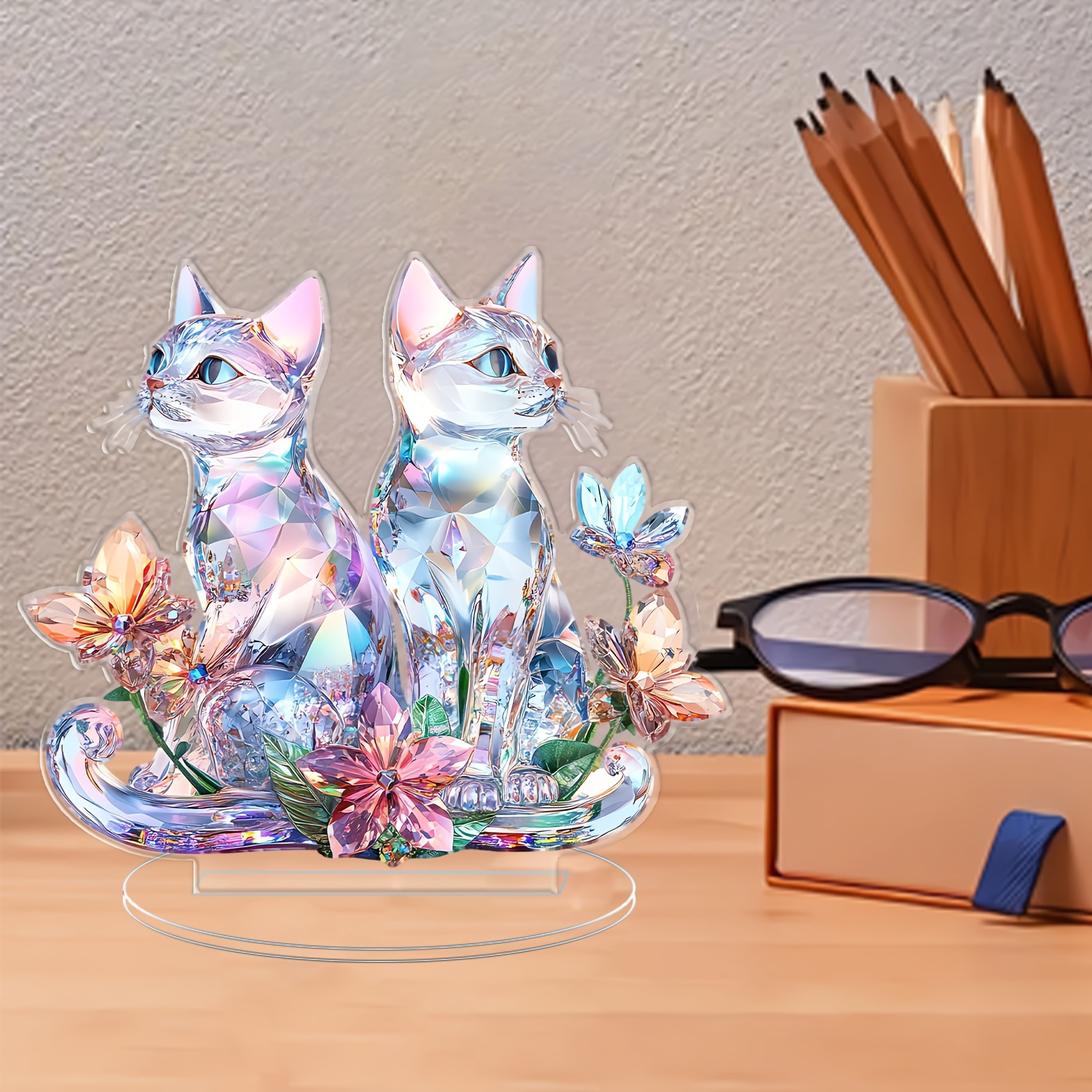 

Couple 2d Acrylic Figurine, Transparent Decorative Ornaments For Desktop, Cartoon Hanging Decorations, Ideal For Birthday And Graduation Gifts, Small Decorations