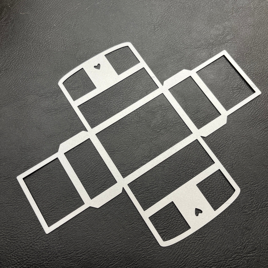 Image of New 3d Heart-shaped Gift Box Metal Cutting Die Set - Ideal For Card Making, Scrapbooking, Paper Crafts, Holiday Dies, And Metal Stencils