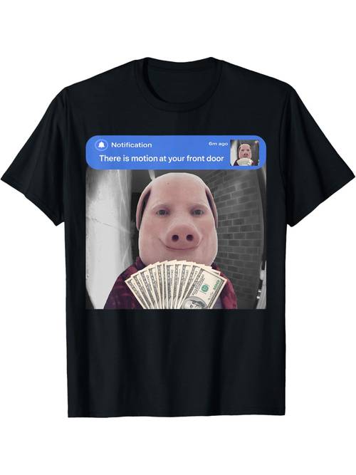 is motion at your front door funny joke meme t shirt round neck short sleeve 100 t shirt digital heat transfer casual t shirt