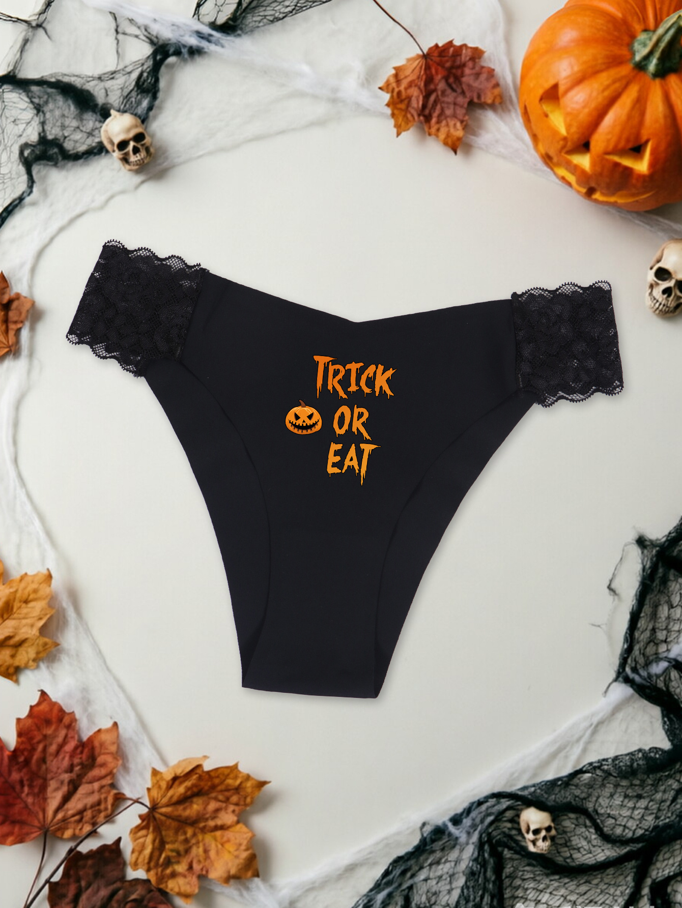 Halloween lace panties