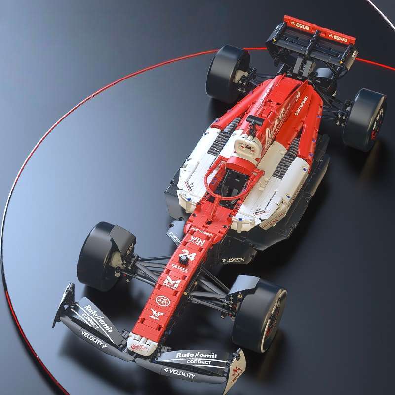 Image of [1763pcs Warm Red Exquisite Model], Rich , Of Reduction, Showcasing Mechanical Charm, A Good Collection For Model Lovers, Experience Of Assembly, Feel The Perfect Fusion Of Speed And Passion