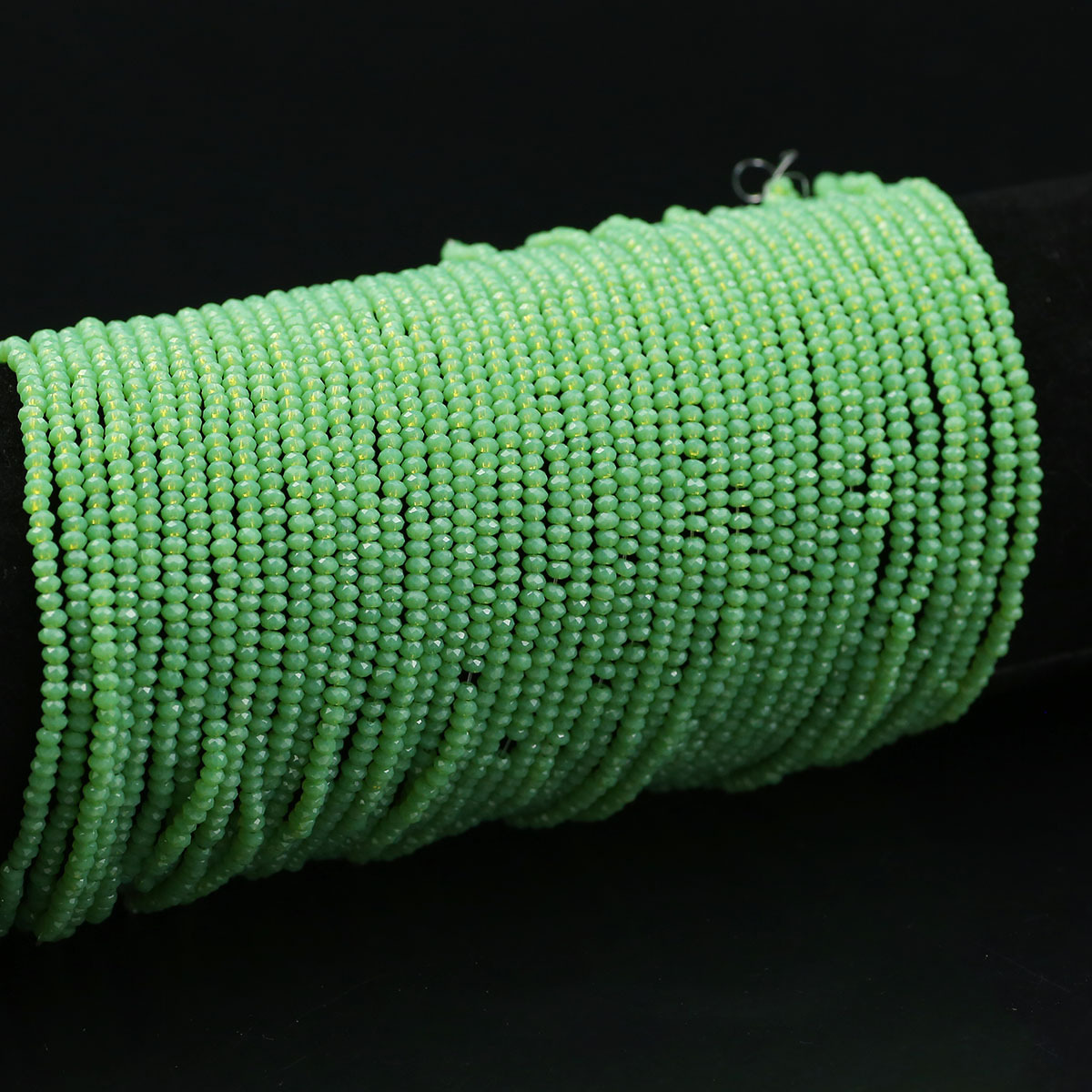 2.5mm Green Porcelain Imitation Fruit Glass Beads for DIY Jewelry