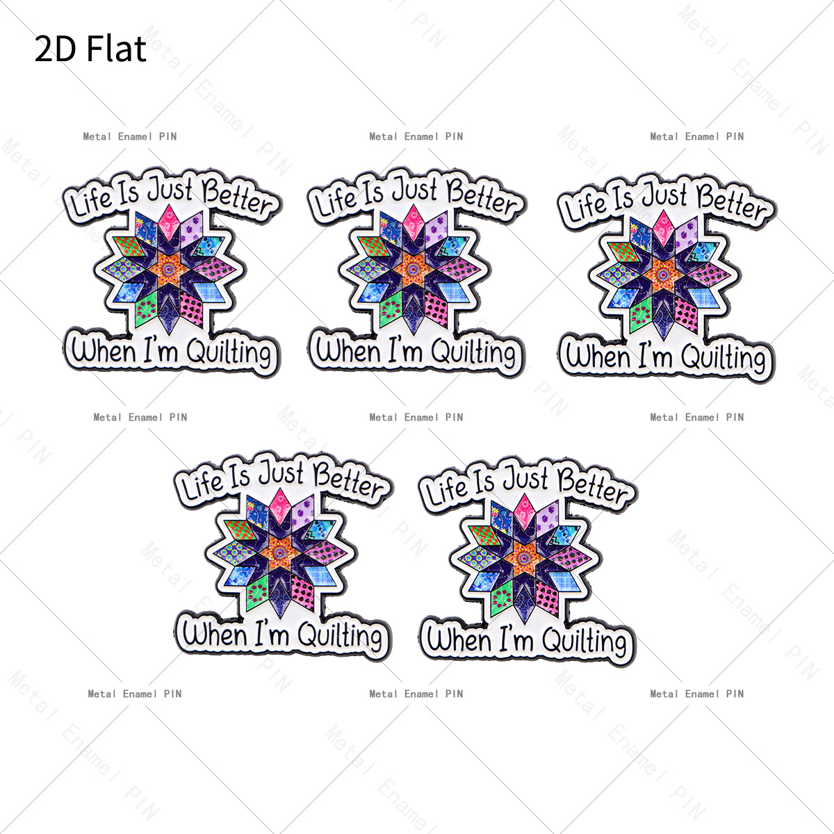 TEMU 2d Flat 5pcs/set " " Funny Quote Lapel Pins Enamel Pins And Brooches Badge Pins For Backpacks Bags Backpack Cool Decoration Friend For Gifts Men